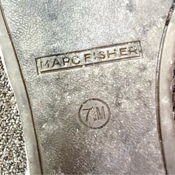 Marc Fisher Studded Espadrille Wedges Joyce White womens size 7 Boho platform. - Picture 11 of 11